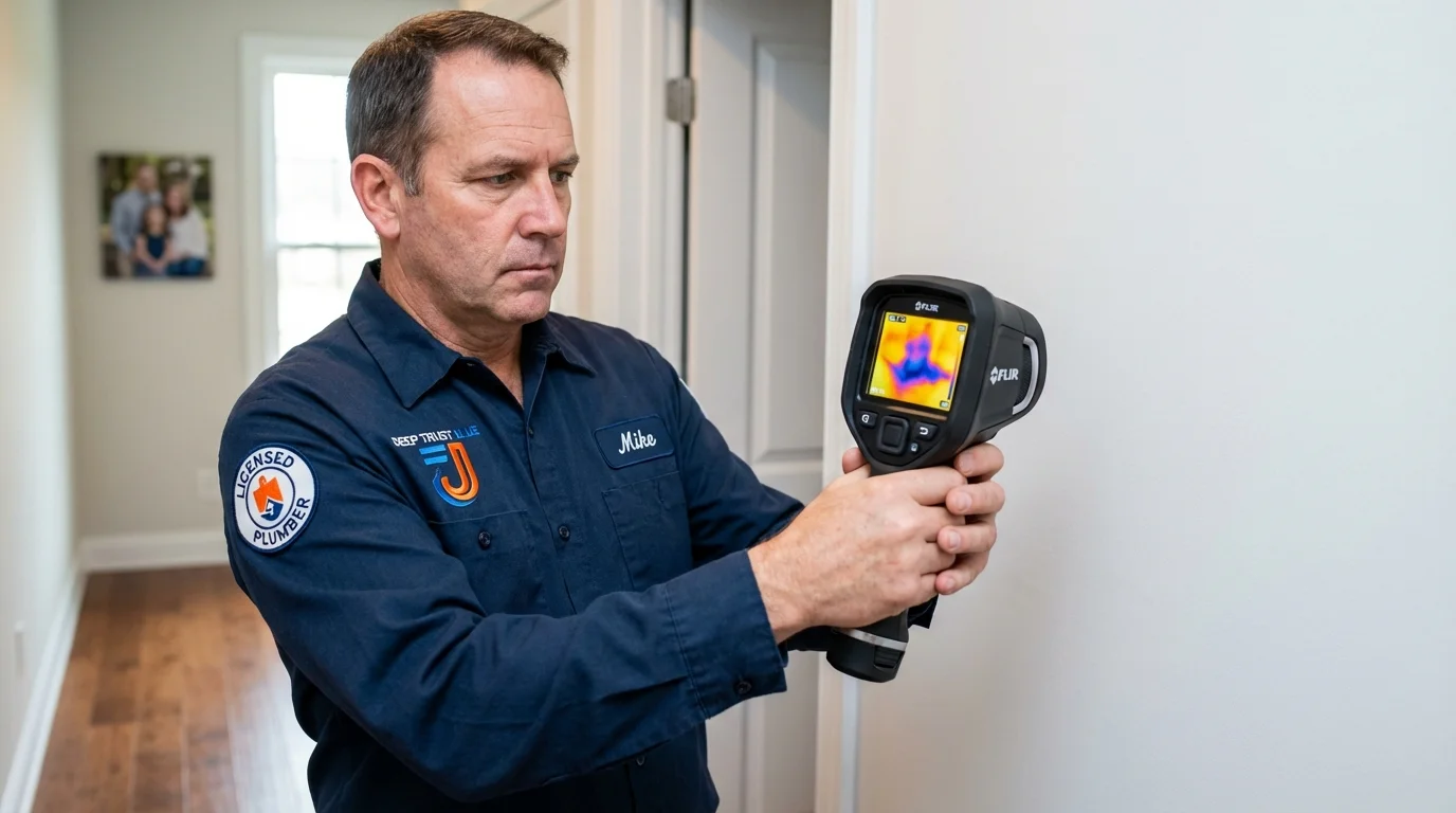 Thermal imaging leak detection by Johns Plumbing LLC in Clarinda